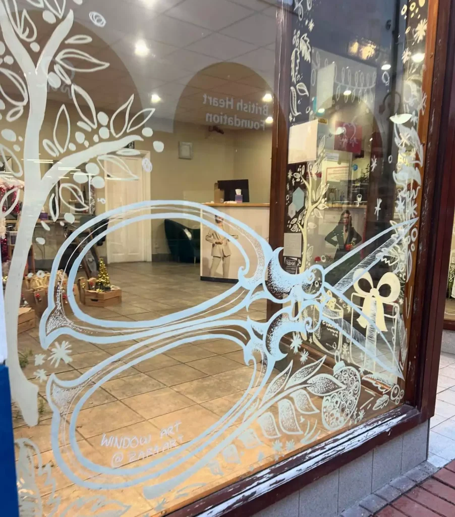 retail window art