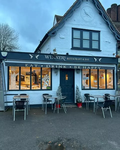 restaurant window painting